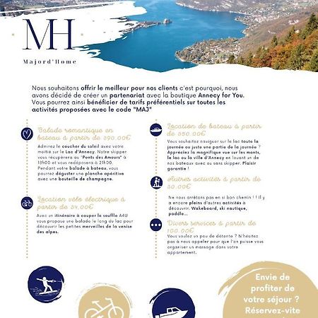 Le Lake - Vue Lac Et Montagne - Majord'Home アヌシー エクステリア 写真